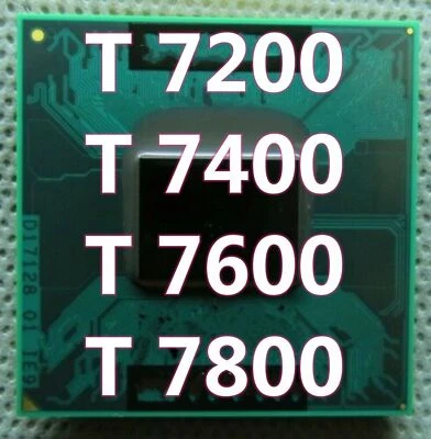 Intel Core 2 Duo T7200 T7400 T7600 T7800 667 MHz CPU Prozessoren - Image 1 of 4