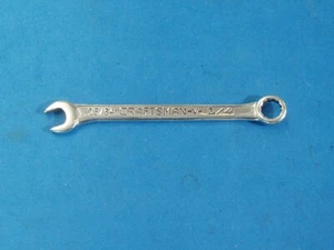 VINTAGE CRAFTSMAN USA SERIES - V -  IGNITION 15/64" OPEN END & 1/4" BOX WRENCH - Picture 1 of 5