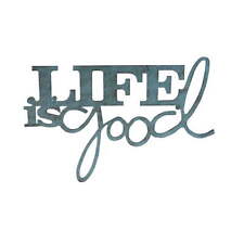 Metal Cutout Life is Good Decorative Wall Sign-3D Word Art Home Accent Décor