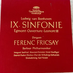 BEETHOVEN: IX. Sinfonie/Ouvertüren - Fricsay (2-LP-Box DGG LPM 18512/13/Mono/NM) - Picture 1 of 4