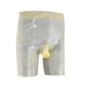 Latex Long Shorts transparent Penisschlauch offen hand made Size:XL(3741) - Bild 1 von 6