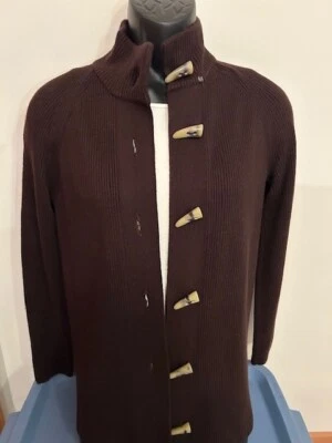 Jones New York Signature Cárdigan Marrón Mujer Suéter Viscosa Angora Mezcla Foto 1 de 4