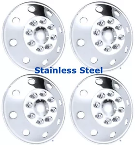 16” Ford Transit 350 Van Polished Stainless Steel Wheel Rim Cover Hubcaps Set © - Picture 1 of 6