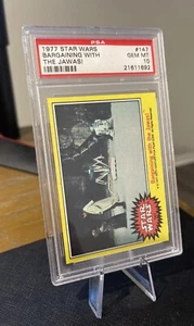 1977 Star Wars Bargaining With The Jawas! #147 PSA 10 - Picture 1 of 2