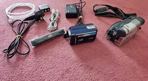 JVC GR-D33 MiniDV & JVC GZ-MG330 Everio Camcorder Bundle - Picture 1 of 8