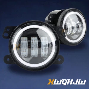 Bumper 4" Led Drivning Fog Lights for Jeep Wrangler JL JT JK Rubicon 2007-2024 - Picture 1 of 14
