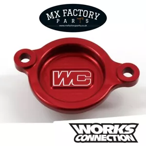 Coperchio filtro olio Honda CRF250 18-22 23 24 25 R/RX/RWE ROSSO funzionante collegamento MX - Foto 1 di 6