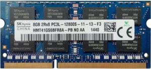 SK Hynix 8GB 2RX8 PC3L-12800S 1.35V 204 Pin SODIMM HMT41GS6BFR8A-PB Usado Probado - Imagen 1 de 1