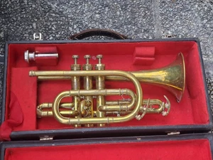 Nice used cornet by "Amati Kraslice", needs service - Picture 1 of 8