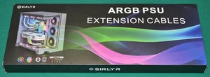 SIRLYR ARGB PSU Power Supply Extension Cables RGB Flow ATX 24Pin 12vhpwr - Picture 1 of 10
