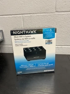 NIB Netgear Nighthawk Mesh WiFi 6 Home WiFi Add-on Satellite AX1800 MS60 Sealed - Picture 1 of 4