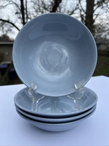 4 schöne Wood & Sons England Woods Ware Irisblau 6 1/2" Coupe Müslischalen - Bild 1 von 8