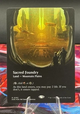 Foundry Sagrado (Sem Fronteiras) Edge of Eternities Foil EoE 282 Terra Rara - Imagem 1 de 2