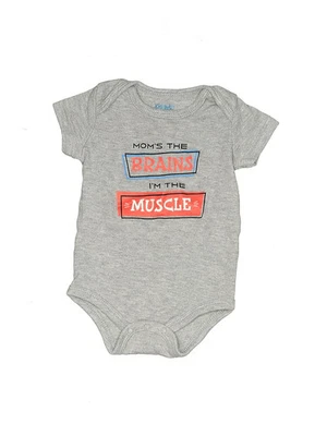 Body gris manga corta Kidgets para niños 0-3 meses Foto 1 de 2