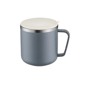 Mug Comfortable Handle Outdoor/Indoor Use Portable 304 Stainless Steel - Picture 1 of 19
