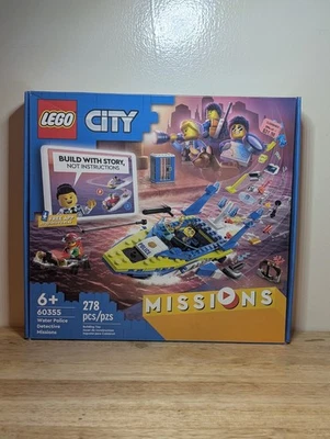 BRAND NEW LEGO City Water Police Detective Missions Set 60355 SEALED  - Image 1 of 4