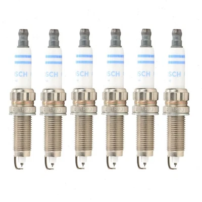 6 pc Bosch Double Platinum Spark Plugs for 2015-2016 BMW X4 3.0L L6 Ignition bz - Image 1 of 4