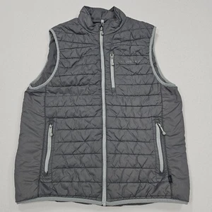 Vineyard Vines Mountain Weekend Mens M Gray Nylon Quilted Insulated Puffer Vest - Picture 1 of 12