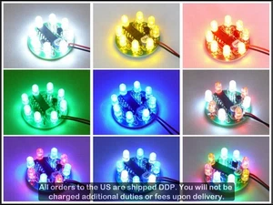 UFO LED Chaser Beacon Sequenzer Licht Blitz Show Lichter Strobe - 8 LEDs - Bild 1 von 13
