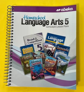 Abeka HOMESCHOOL LANGUAGE ARTS 5 ~ Curriculum Lesson Plans ~ 5th Grade - Picture 1 of 14