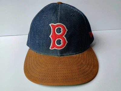 Sombrero de los Medias Rojas de Boston Levi Strauss Levis New Era Colección Cooperstown Hecho en EE. UU. Foto 1 de 4
