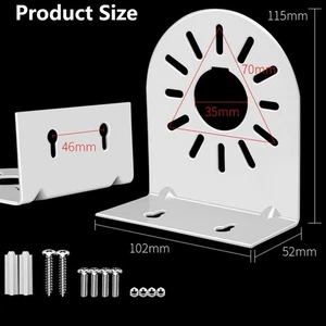 Sturdy Dome Camera Ceiling Mount Metal Bracket for Indoor and Outdoor Use - Afbeelding 1 van 11