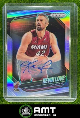 2024-25 Panini Prizm Black #183 Kevin Love Auto Silver Prizms Miami Heat - image 1 of 3