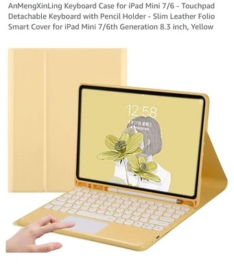 iPad Mini Keyboard Case Detachable Removable Wireless Bluetooth Keyboard - Image 1 of 3