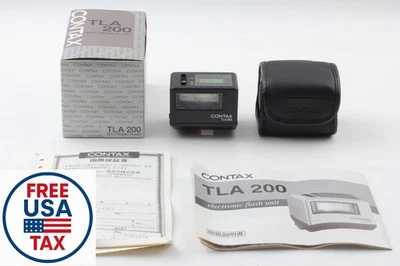Tested [Top MINT w/Box] Contax TLA200 Black Shoe Mount TTL Flash for G1 G2 JAPAN - Image 1 of 4