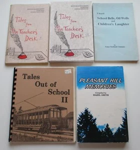 MICHIGAN LOCAL HISTORY Lot of 5 Books Teacher's Stories of Old Time School Days - Picture 1 of 3