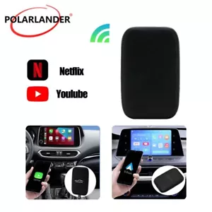 3In1 Wireless Carplay AI Box Android Auto Adapter Converter Netflix YouTube WIFI - Picture 1 of 12