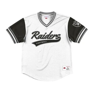 NEU MITCHELL & NESS Las Vegas Raiders weiß NETZ V-Ausschnitt TRIKOT NFL - Bild 1 von 2