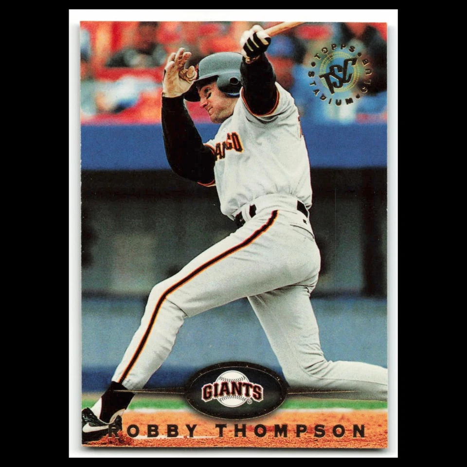 Robby Thompson #398 1995 Topps Stadium Club San Francisco Giants Baseball Card - Image 1 of 3