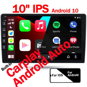 10" Autoradio Carplay&Android Auto Bluetooth RDS USB IPS DSP Android10 Universal