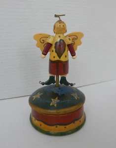 Mittlerer Westen ~ Volkskunst Engel Schmuckschatulle - Bild 1 von 14