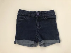 Gap Kids 1969 Girls Size 5 Roll Cuff Dark Wash Jean Shorts - Picture 1 of 4