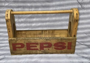 Vintage Handmade Pepsi Crate Toolbox Wooden Decor - Picture 1 of 4