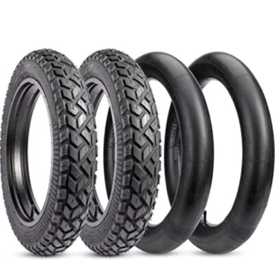 20”x4” Ebike Moped Style bicycle fat Tire BLACK  CAT Just (2) Tire And Tube - Image 1 of 4