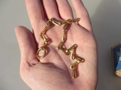 De colección Iluminación Latón Cadena Colgante Lazo Caja Baúl Luz Tirador Enchufe Antiguo 26cm 10" Foto 1 de 4