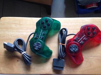 Lote de mandos Interact Performance Game Pad Colores Sony Playstation 1 PS1 (2) Foto 1 de 4