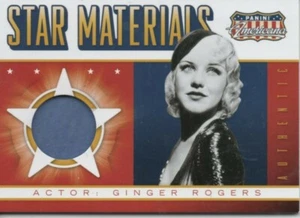 2015 PANINI AMERICANA - STAR MATERIALS / RELIC - GINGER ROGERS - Picture 1 of 1