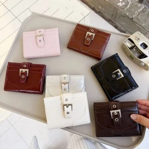 Korean Style Card Bag Purse Coin Pouch Women Short Wallet Card Storage Bag - Picture 1 of 19