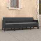 Garden Lounge Set With Cushions Pp Rattan Anthracite Multi Models Vidaxl
