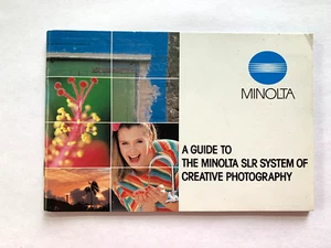Minolta A GUIDE TO THE MINOLTA SLR System Of Creative Photography - Picture 1 of 3