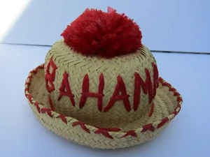 Bahama Straw Hat Childs Vintage Tourist Souvenir - Picture 1 of 7