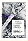 Das Schwert XL Kunstdruck 1914 Leo Heller Carl Streller WK1 Krieg Schlacht Kampf