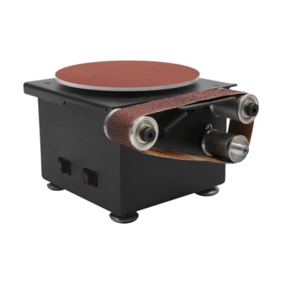 6-Inch Mini Belt Disc Sander Sanding Machine for Wood Metal Stone Grinding - Image 1 of 4