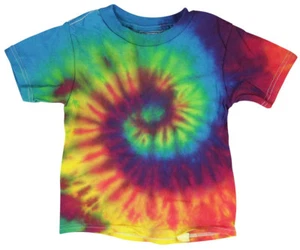 Tie-Dye T-Shirt - Reactive Rainbow -Toddler /2T - Picture 1 of 1