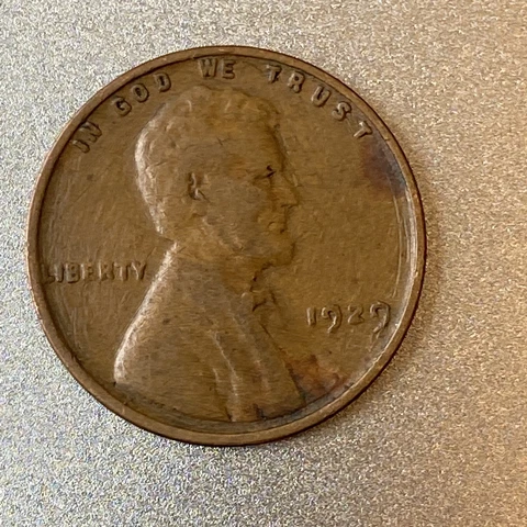 Fine 1929 Lincoln Wheat Cent Philadelphia Mint Penny 1c Exact Coin Pictured B13 Cover