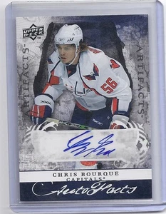 2008-09 artefactos Chris Bourque autógrafo autofactos automático AF-BC CAPITALS - Imagen 1 de 1